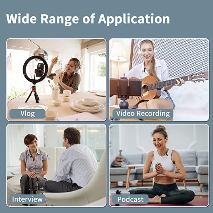 iZEN Mini Wireless Lavalier Microphone for Type-C port Phones, Plug-Play Wireless Lapel Mic with 2 Microphones for USB-C Android Phone Video Recording, Interview, Vlog, Auto Sync and Noise Reduction. Good for iPhone 15 and Android phones with usb c port