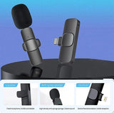 Dual Wireless Mini Lavalier Lapel i Mic with clip on Microphone for Video Recording for iphone and iPad Mini We Microphone Wireless ireless Lavalier Mic iphonMic for TikTok YouTube Stream Vlog